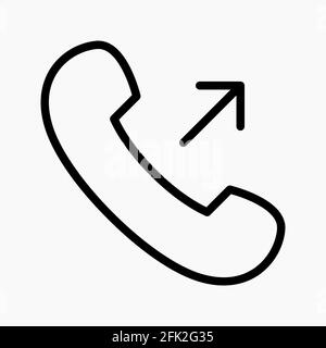 outgoing call icon. elements for the user interface Stock Vector