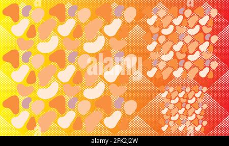 Collection of stone and pebel on abstract square background Stock Vector
