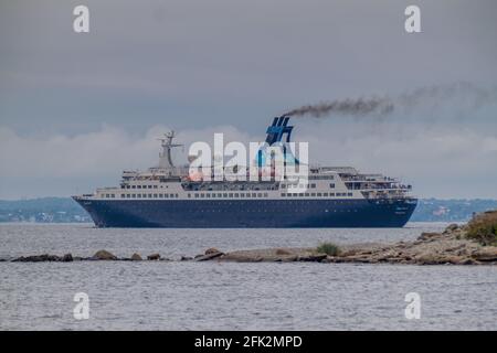 TALLINN, ESTONIA - AUGUST 22, 2016: Cruise ship Saga Pearl II in Tallinn, Estonia Stock Photo
