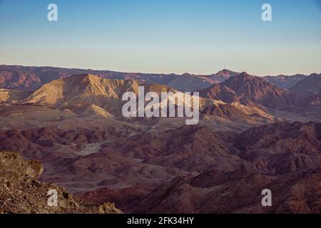 Mars like Landscape, Shlomo mountain, Eilat Israel. Southern District. High quality photo Stock Photo
