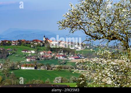village view of strengberg in the lower austrian region mostviertel Stock Photo
