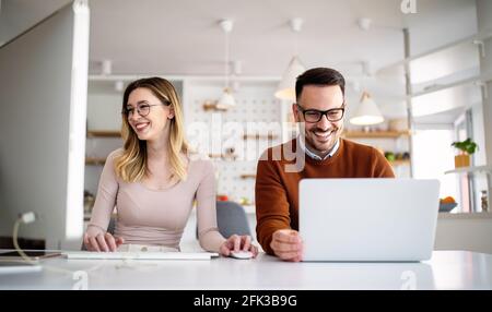 Portrait of architects having discussion in office Stock Photo