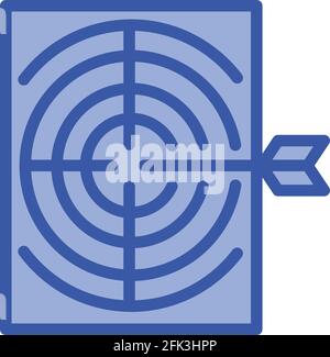 Archer paper target icon. Outline Archer paper target vector icon for web design isolated on white background Stock Vector