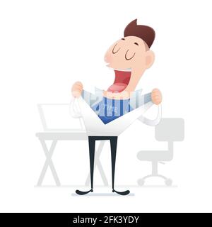 The Family man, Time management concept Stock Vector