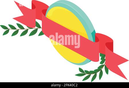 Heraldic object icon. Isometric illustration of heraldic object vector icon for web Stock Vector
