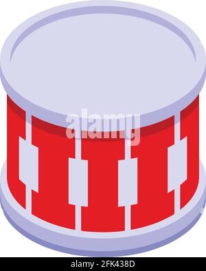 Clap drums icon. Isometric of Clap drums vector icon for web design isolated on white background Stock Vector