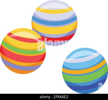 Christmas candy balls icon. Isometric of Christmas candy balls vector icon for web design isolated on white background Stock Vector