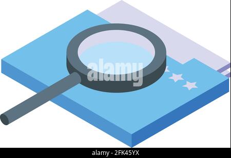 Private files icon. Isometric of Private files vector icon for web design isolated on white background Stock Vector