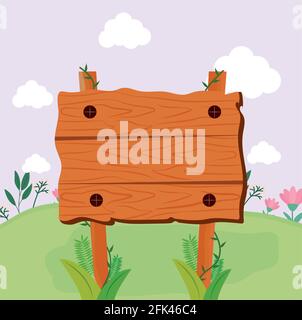 cute square sign Stock Vector
