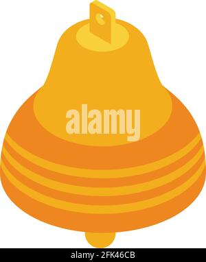 Subscription bell icon. Isometric of Subscription bell vector icon for web design isolated on white background Stock Vector