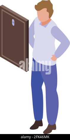 Self esteem growth icon. Isometric of Self esteem growth vector icon for web design isolated on white background Stock Vector
