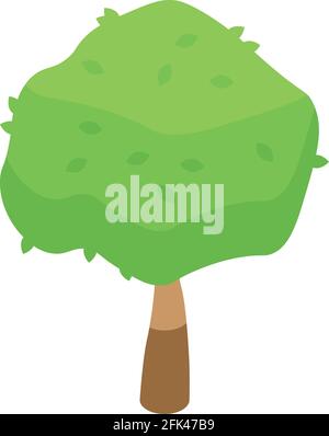 Tree paper icon. Isometric of Tree paper vector icon for web design isolated on white background Stock Vector