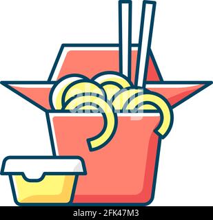 Food pickup RGB color icon Stock Vector Image & Art - Alamy