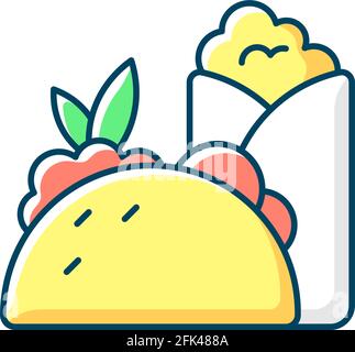 Food pickup RGB color icon Stock Vector Image & Art - Alamy