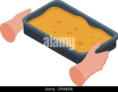 Baking hands icon. Isometric of Baking hands vector icon for web design isolated on white background Stock Vector