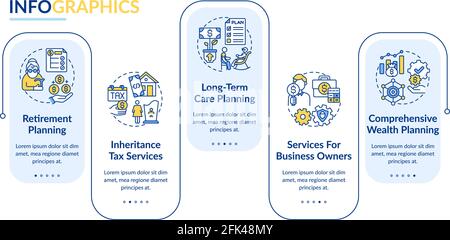 Wealth guidance vector infographic template Stock Vector