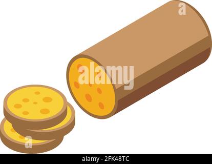 Cheese dairy icon. Isometric of Cheese dairy vector icon for web design isolated on white background Stock Vector
