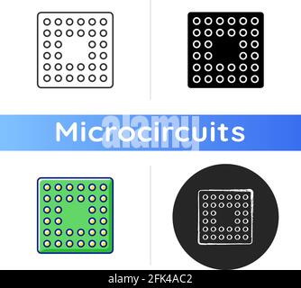 Cpu socket icon Stock Vector