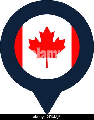 Location Icon for Canada Stock Vector Image & Art - Alamy