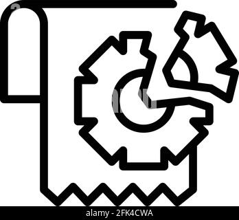 Technology compensation icon. Outline Technology compensation vector icon for web design isolated on white background Stock Vector