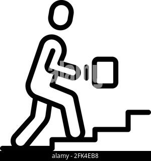 Rush job parcel delivery icon. Outline Rush job parcel delivery vector ...