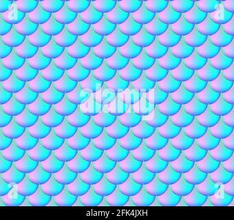 Holographic rainbow background. Gold scales. Mermaid print. Vector Stock Vector