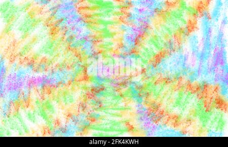 Blurred multicolored circular doodle background. Stock Photo