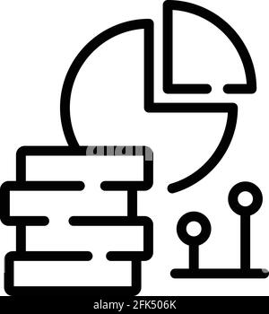 Profit realization icon. Outline Profit realization vector icon for web design isolated on white background Stock Vector