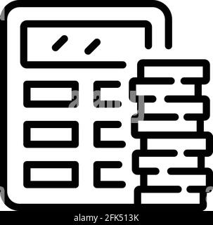 Money realization icon. Outline Money realization vector icon for web design isolated on white background Stock Vector