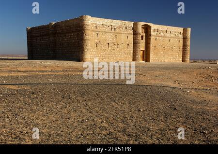 Western Asia, Levant, Arabian Peninsula, Jordanien, Jordan, West Jordan, Qasr Kanareh, Jordan Desert Castle, Stock Photo