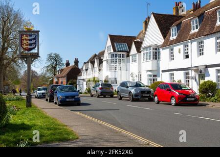 Winchelsea town, German street, Smallest town in England, High Weald, AONB, East Sussex, uk Stock Photo