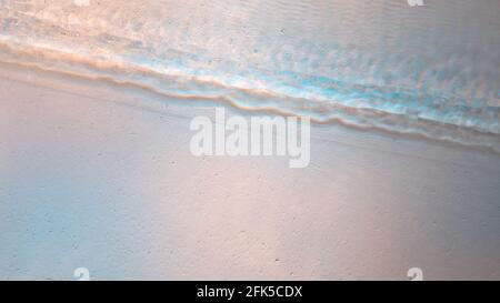 Wavy with rainbow colors abstract rippled water texture background Stock Photo