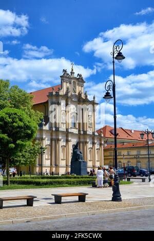 Poland, Warsaw, Carmelite church, Masovia voivodeship. Stock Photo