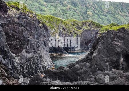 Poça Simão Dias, São Jorge, Azores Stock Photo