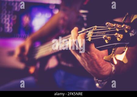 Bass Guitar Stock Photo