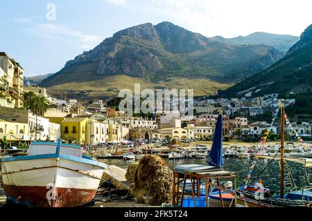 Fishing harbor, Castelmarre, Sicily, Italy Stock Photo - Alamy