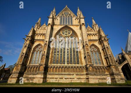 Lincoln, Lincolnshire, East Midlands, Cathedral Church of the Blessed Virgin Mary of Lincoln Stock Photo