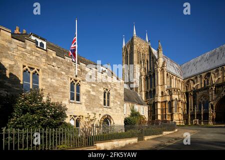 Lincoln, Lincolnshire, East Midlands, Cathedral Church of the Blessed Virgin Mary of Lincoln Stock Photo