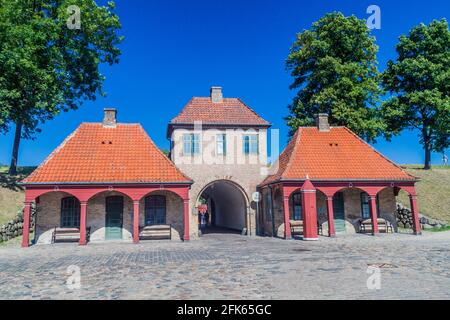 North Gate of Kastelelt Citadel in Copenhagen, Denmark Stock Photo