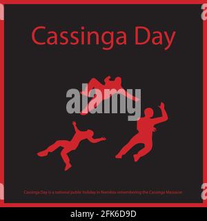 Cassinga Day is a national public holiday in Namibia remembering the Cassinga Massacre. Stock Vector