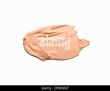 Sample of cosmetic clay on white background Stock Photo