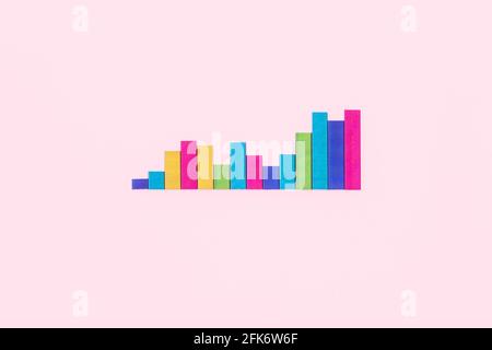 colourful bar graph Stock Photo - Alamy