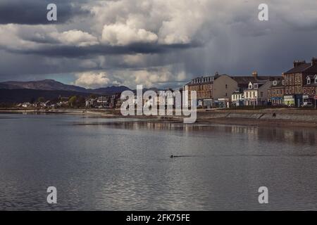 Helensburgh waterfront as seen from the pier Stock Photo