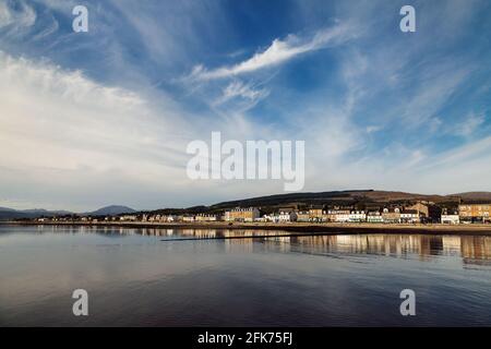 Helensburgh waterfront as seen from the pier Stock Photo