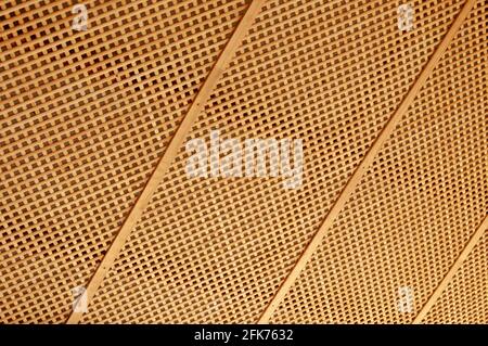 Wooden Lattice for background. Texture for design. Wooden cross or lattice wall or roof Stock Photo