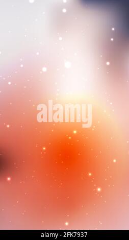 Dark Orange vector background with galaxy stars. Glitter abstract illustration with colorful cosmic stars. Best design for your ad, poster, banner. Stock Vector