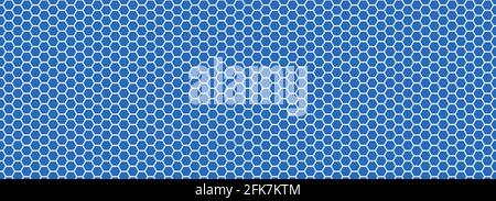 Abstract background of blue hexagons Stock Vector