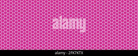Abstract background of pink hexagons Stock Vector
