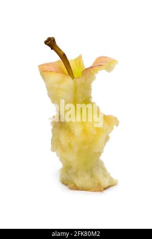 Single appel core isolated on white background Stock Photo