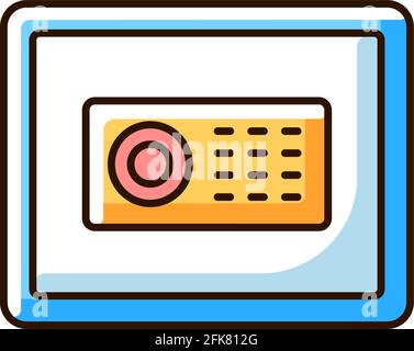 Safe RGB color icon Stock Vector